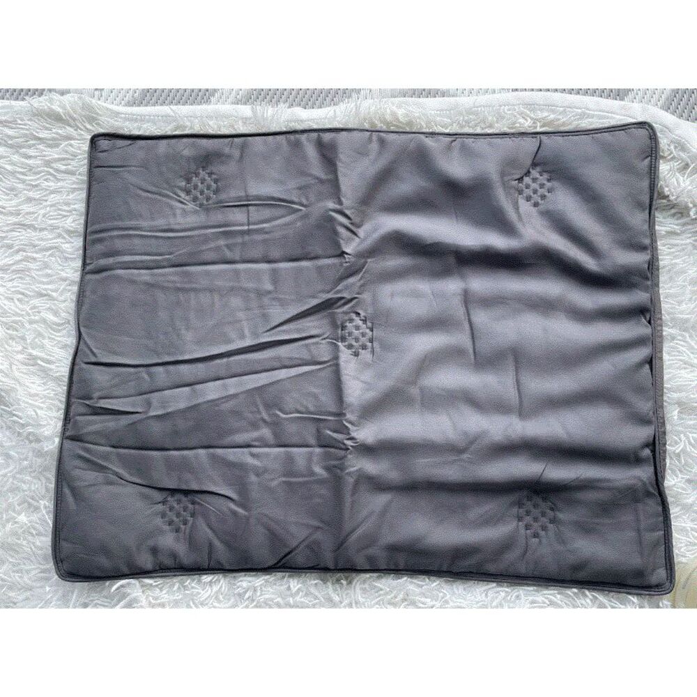 2 Pottery Barn Tencel Lyocell Quilted Shams Standard Charcoal